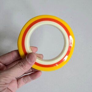 Bright colors plastic bangle bracelet.